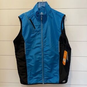 Roadrunner Sports Night Watch LED Strobe Blue & Black Vest Size Medium NWT